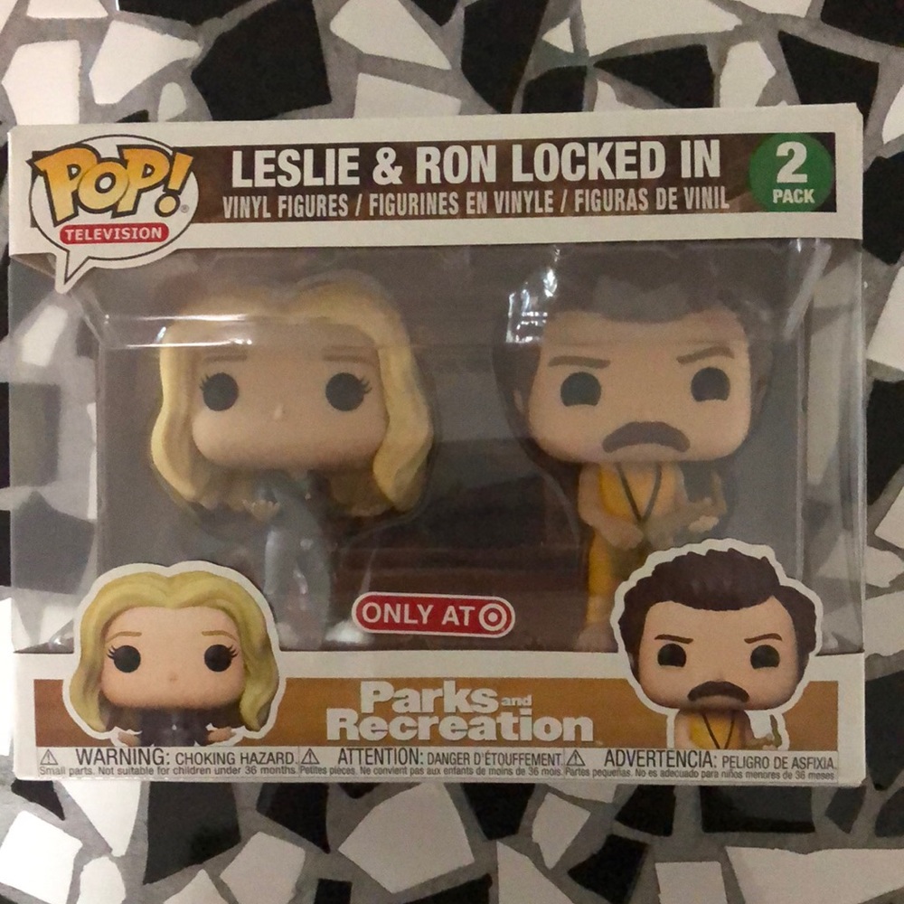 Leslie & Ron Locked In Funko Pop